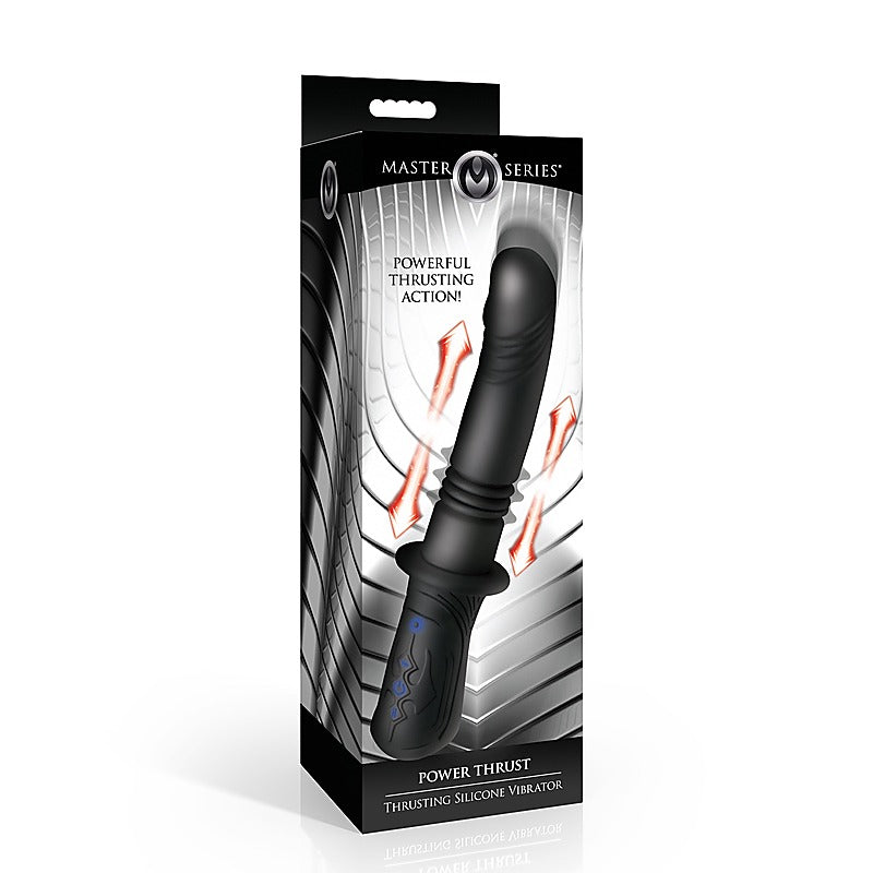 XR Brands Master Series Power Thrusting Vibrator with Dual Motor Technology - Vibrating Dildos