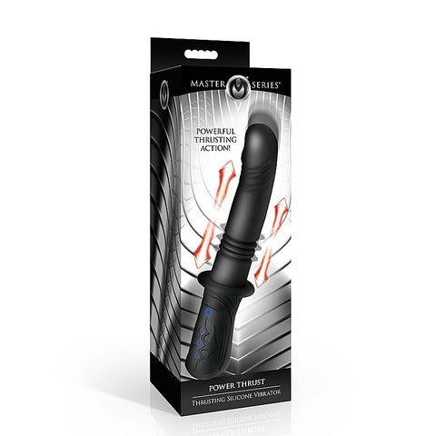XR Brands Master Series Power Thrusting Vibrator with Dual Motor Technology - Vibrating Dildos