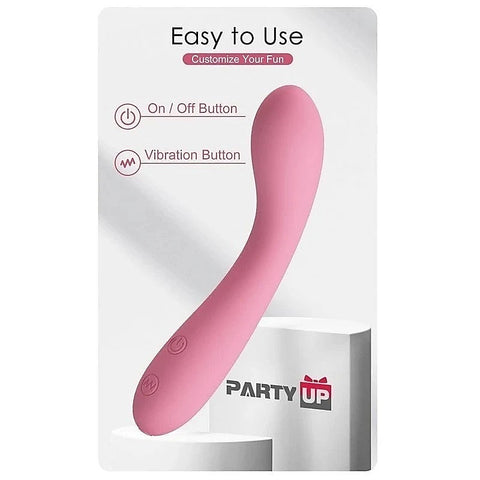 Party Up JOHN Flexible Rechargeable G Spot Vibrator with 30 Functions - G-Spot Vibrators