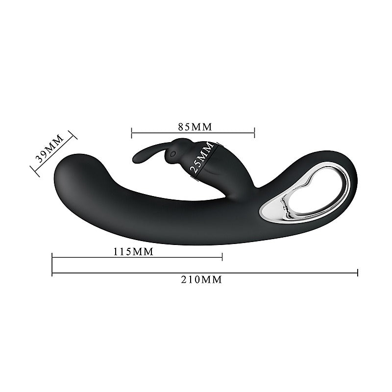 Party Up COLIN USB Rechargeable Rabbit Vibrator Dual Motor G Spot Clitoral - Rabbit Vibrators