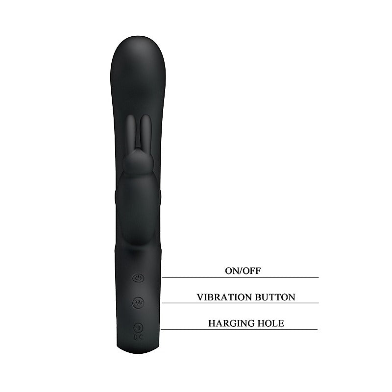 Party Up COLIN USB Rechargeable Rabbit Vibrator Dual Motor G Spot Clitoral - Rabbit Vibrators