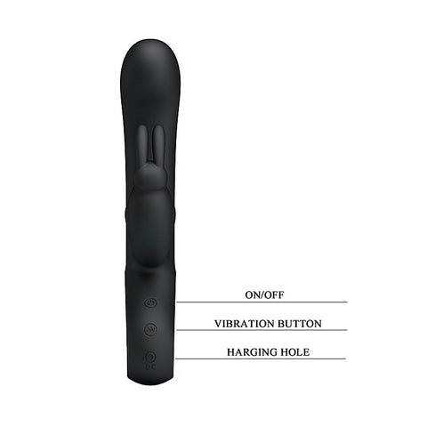 Party Up COLIN USB Rechargeable Rabbit Vibrator Dual Motor G Spot Clitoral - Rabbit Vibrators