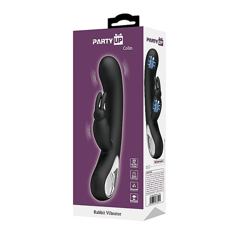 Party Up COLIN USB Rechargeable Rabbit Vibrator Dual Motor G Spot Clitoral - Rabbit Vibrators