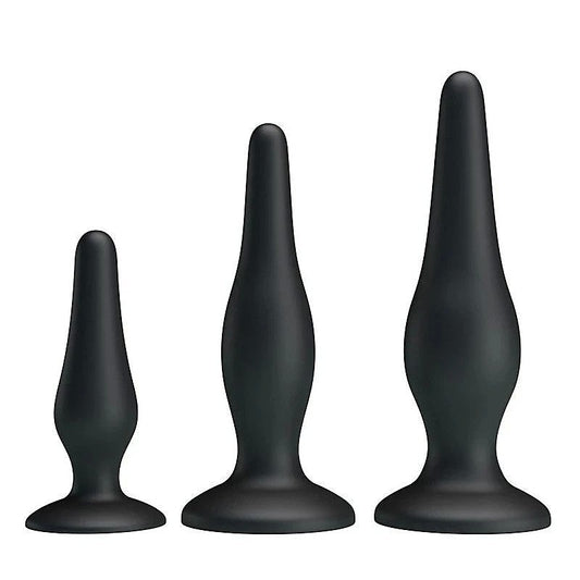 JERRY 3 Sizes Silicone Butt Plug Set by Party Up - Butt Plugs