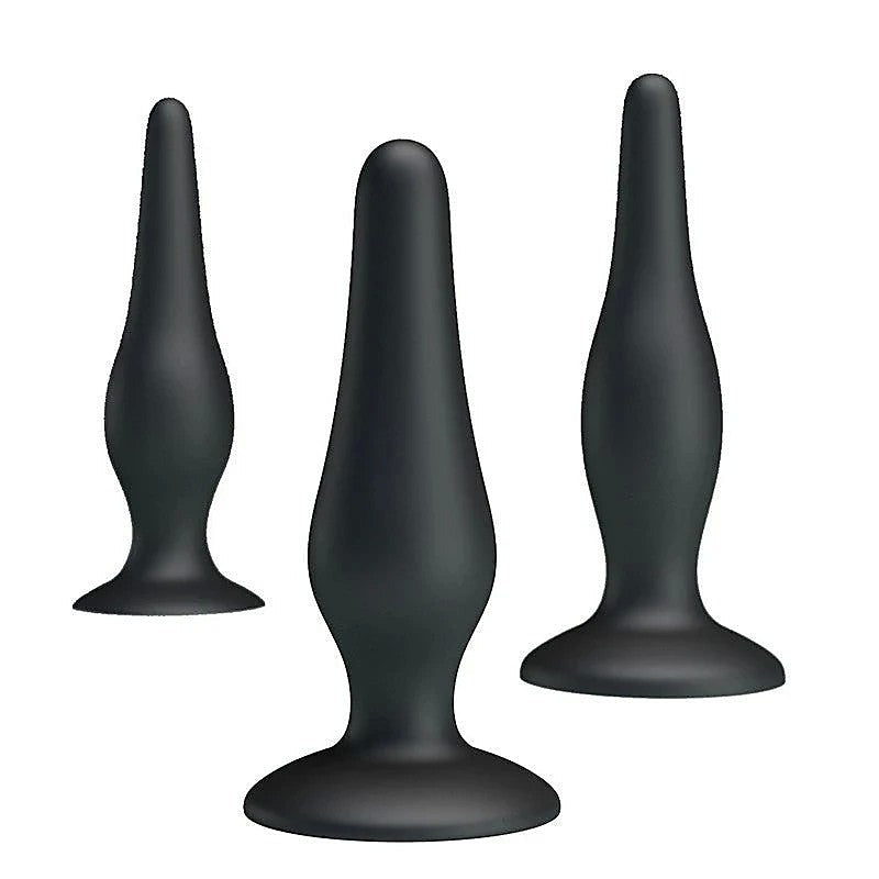 JERRY 3 Sizes Silicone Butt Plug Set by Party Up - Butt Plugs