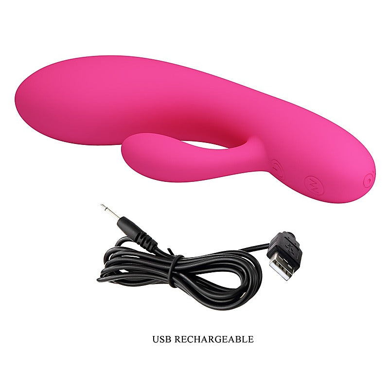 Party Up CLARE Flexible Rechargeable Rabbit Vibrator Dual Stimulation - Rabbit Vibrators