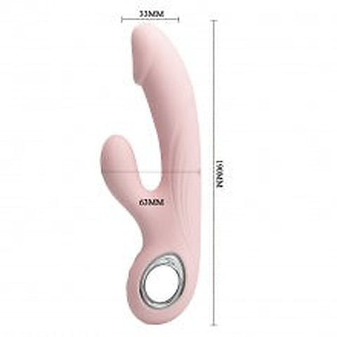 Party Up DAVE USB Rechargeable Rabbit Vibrator with Lunging Action - Rabbit Vibrators