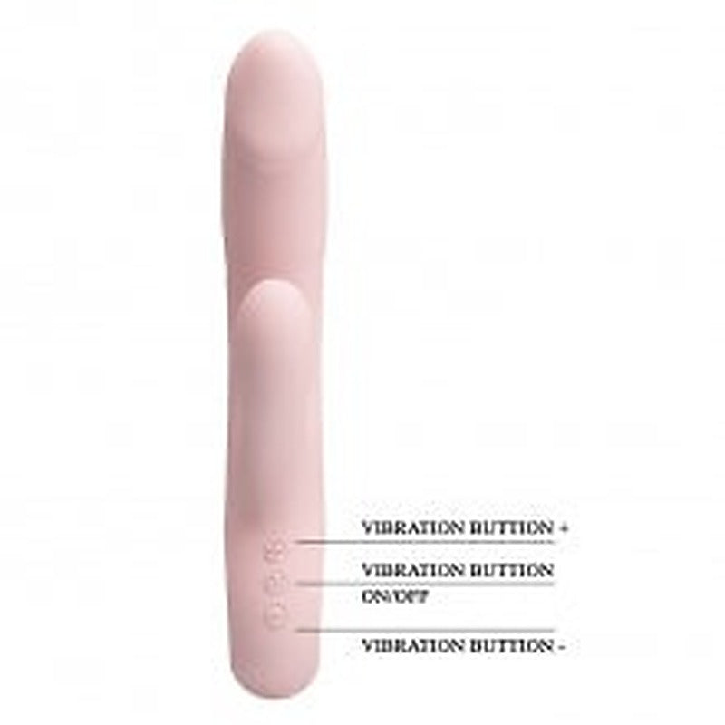 Party Up DAVE USB Rechargeable Rabbit Vibrator with Lunging Action - Rabbit Vibrators