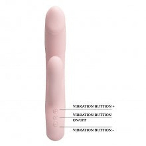 Party Up DAVE USB Rechargeable Rabbit Vibrator with Lunging Action - Rabbit Vibrators