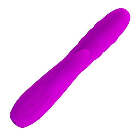 Party Up BOB Rechargeable Thrusting Rabbit Vibrator with Dynamic Movement - Rabbit Vibrators
