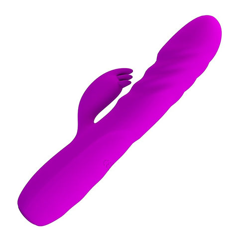 Party Up BOB Rechargeable Thrusting Rabbit Vibrator with Dynamic Movement - Rabbit Vibrators