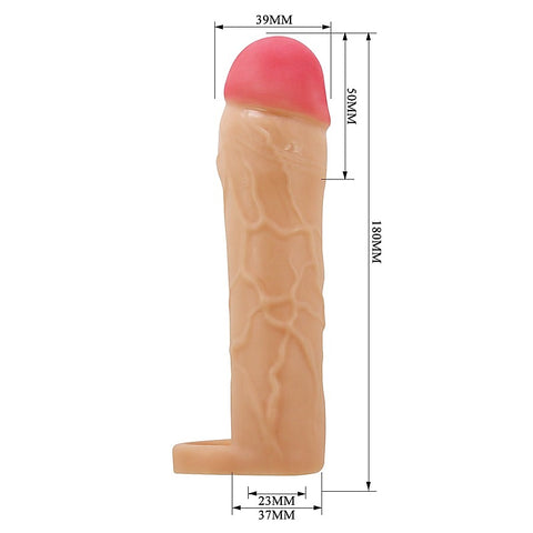 PATRICK 2 Inch Extender Sleeve with Ball Strap by Party Up - Penis Sleeves and Extenders