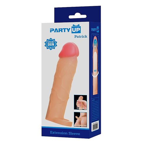 PATRICK 2 Inch Extender Sleeve with Ball Strap by Party Up - Penis Sleeves and Extenders
