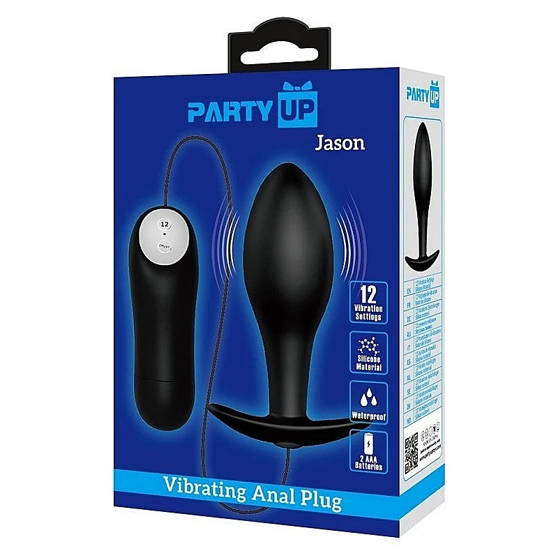 JASON Vibrating Butt Plug with Remote by Party Up - Butt Plugs