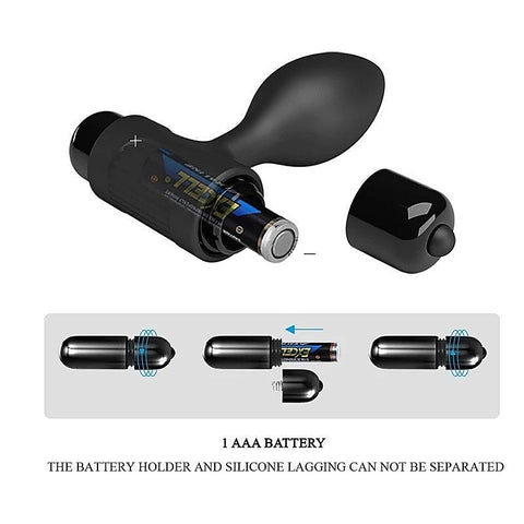 KEN Silicone Vibrating Butt Plug by Party Up - Butt Plugs