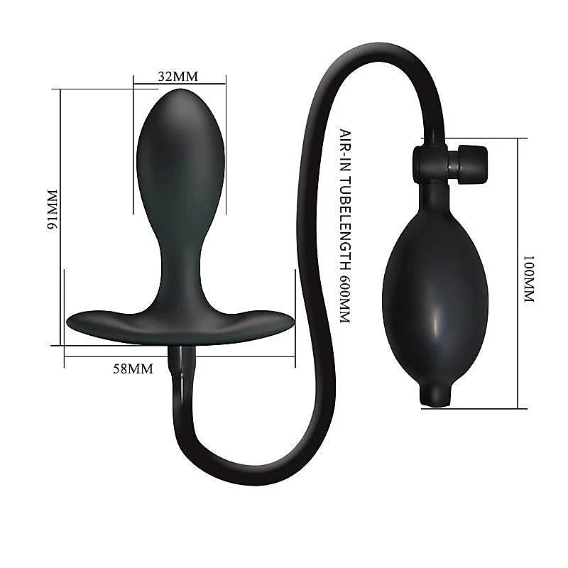 Party Up KEVIN Silicone Inflatable Butt Plug Revolutionary Expansion - Butt Plugs