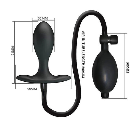 Party Up KEVIN Silicone Inflatable Butt Plug Revolutionary Expansion - Butt Plugs
