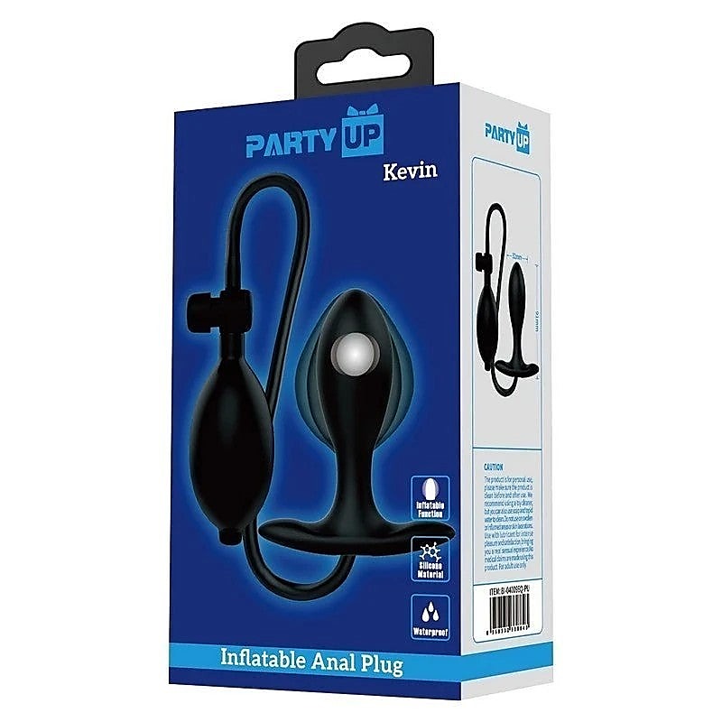 Party Up KEVIN Silicone Inflatable Butt Plug Revolutionary Expansion - Butt Plugs