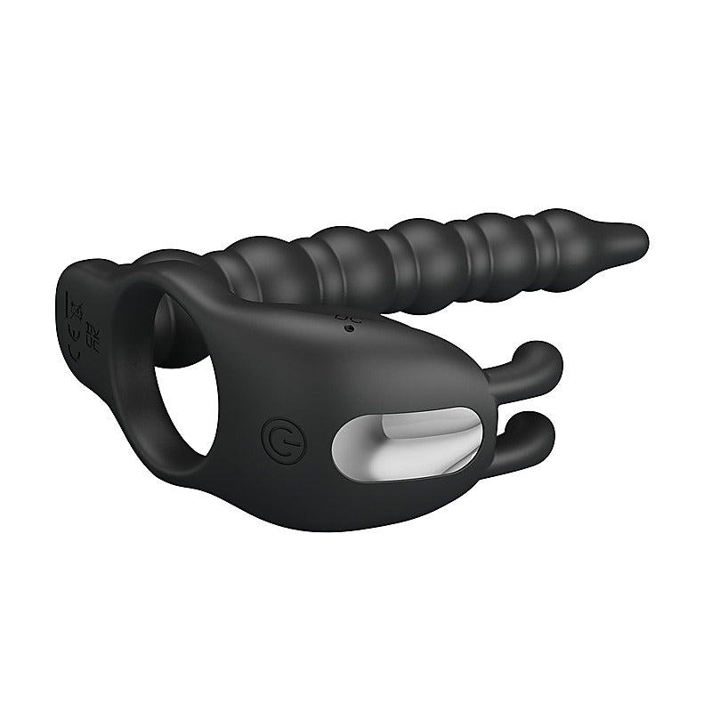 MARCUS Vibrating Cock Ring & Anal Plug by Party Up - Vibrating Cock Rings