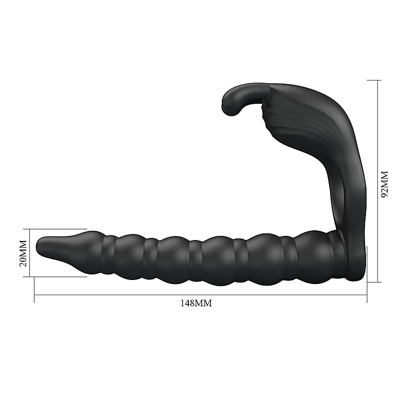 MARCUS Vibrating Cock Ring & Anal Plug by Party Up - Vibrating Cock Rings