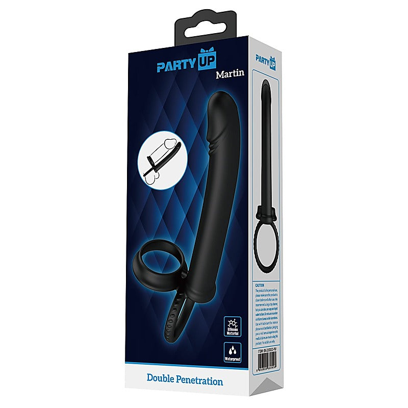 MARTIN Cock & Ball Rings with Double Penetrator by Party Up - Vibrating Cock Rings