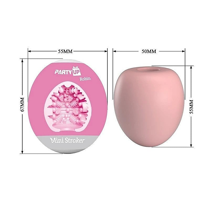 Party Up ROBIN Realistic Mini Male Stroker Ultra Compact Masturbator - Masturbators and Strokers