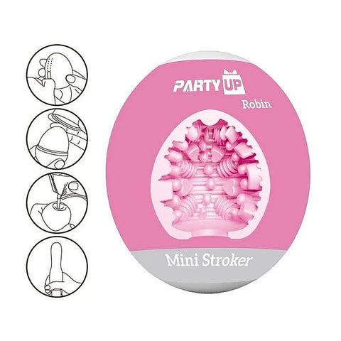 Party Up ROBIN Realistic Mini Male Stroker Ultra Compact Masturbator - Masturbators and Strokers