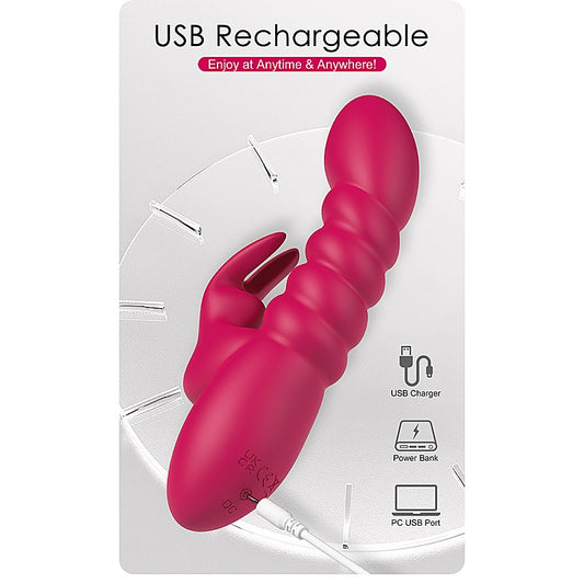 BRYNLYN USB Rechargeable Rabbit Vibrator by Party Up - Rabbit Vibrators
