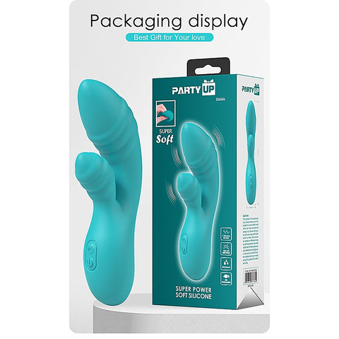 Party Up DALIDA USB Rechargeable Rabbit Vibrator with Dual Stimulation - Rabbit Vibrators