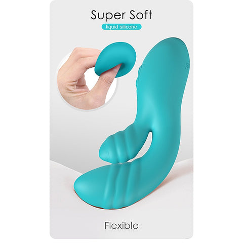 Party Up DALIDA USB Rechargeable Rabbit Vibrator with Dual Stimulation - Rabbit Vibrators