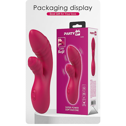 Party Up DALIDA USB Rechargeable Rabbit Vibrator with Dual Stimulation - Rabbit Vibrators