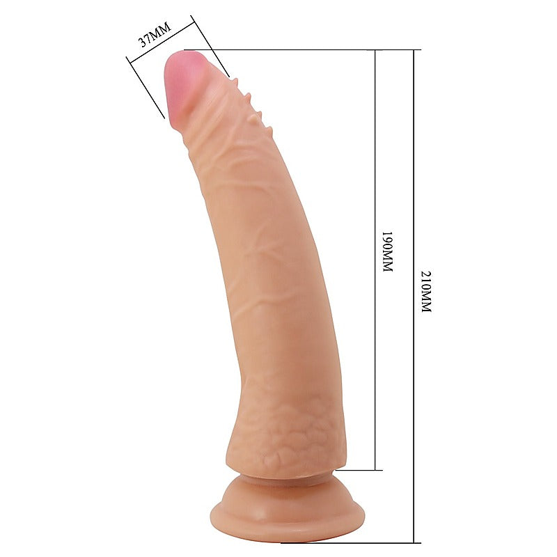 Party Up STEVEN Slide Skin Flexible Realistic Dildo with Vertebrae Core - Realistic Dildos
