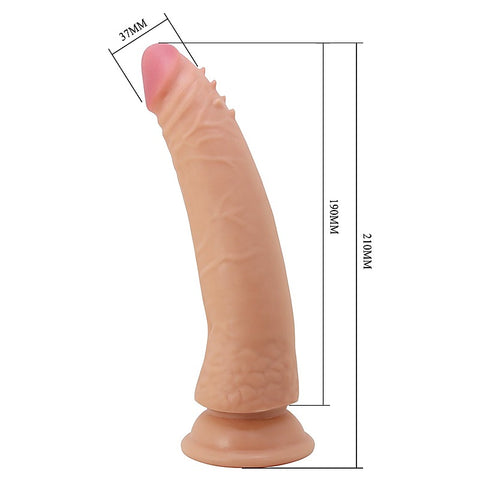 Party Up STEVEN Slide Skin Flexible Realistic Dildo with Vertebrae Core - Realistic Dildos