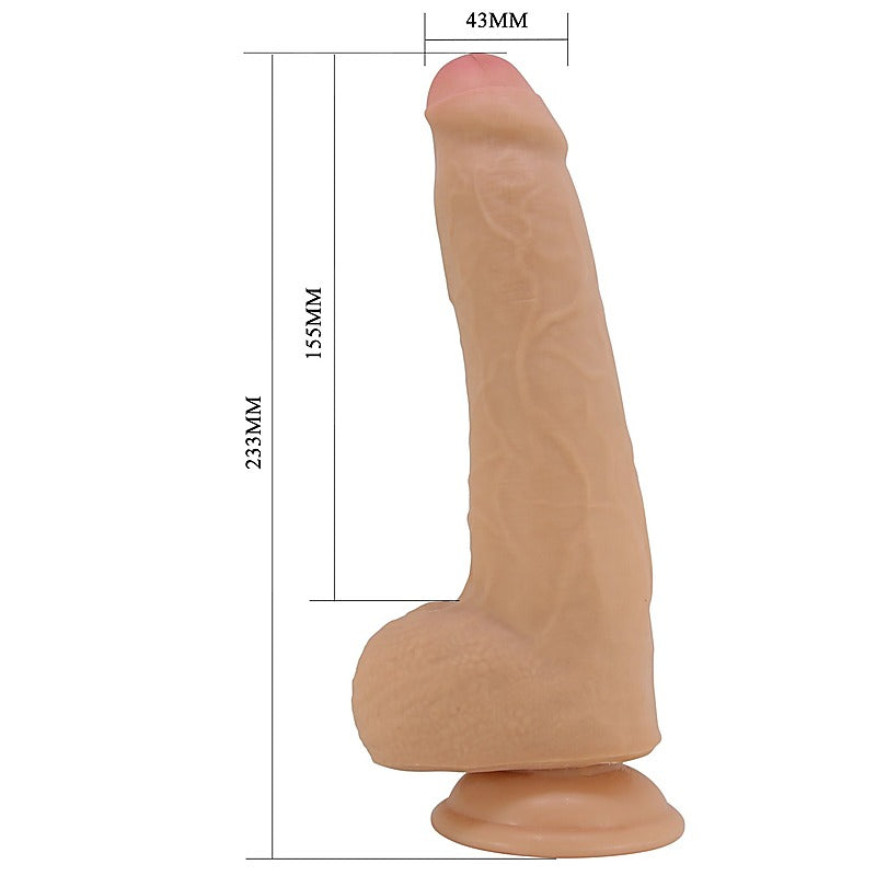 Party Up THOMAS Slide Skin Flexible Dildo with Vertebrae Core Technology - Realistic Dildos