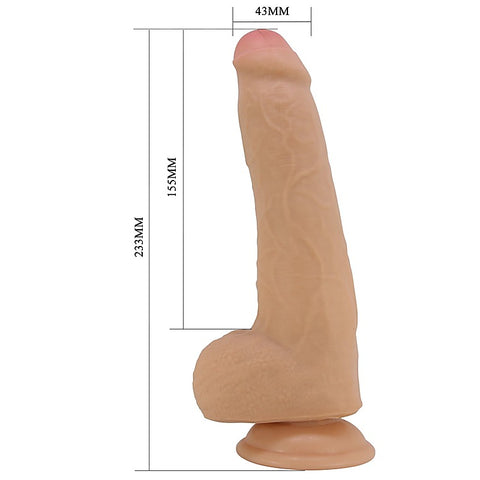 Party Up THOMAS Slide Skin Flexible Dildo with Vertebrae Core Technology - Realistic Dildos