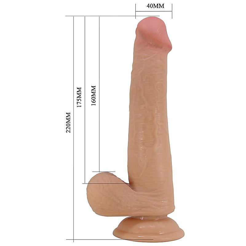 Party Up TIM Slide Skin Flexible Realistic Dong with Sliding Texture - Realistic Dildos