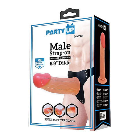 Party Up NATHAN Hollow Strap On Sex Toys with Enhanced Girth Design - Strap On Sextoys