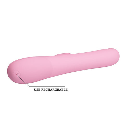 Party Up DEAN Wavy Rechargeable Rotating Rabbit Vibrator Dual Stimulation - Rabbit Vibrators
