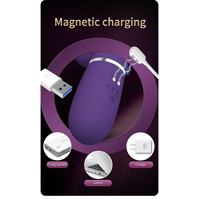Party Up DAVID Swinging Rechargeable Rabbit Vibrator with Flicking Tongue - Rabbit Vibrators