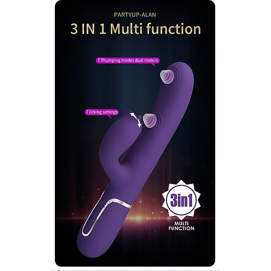 ALAN Dual Motor Vibrating Rabbit Massager by Party Up - Rabbit Vibrators