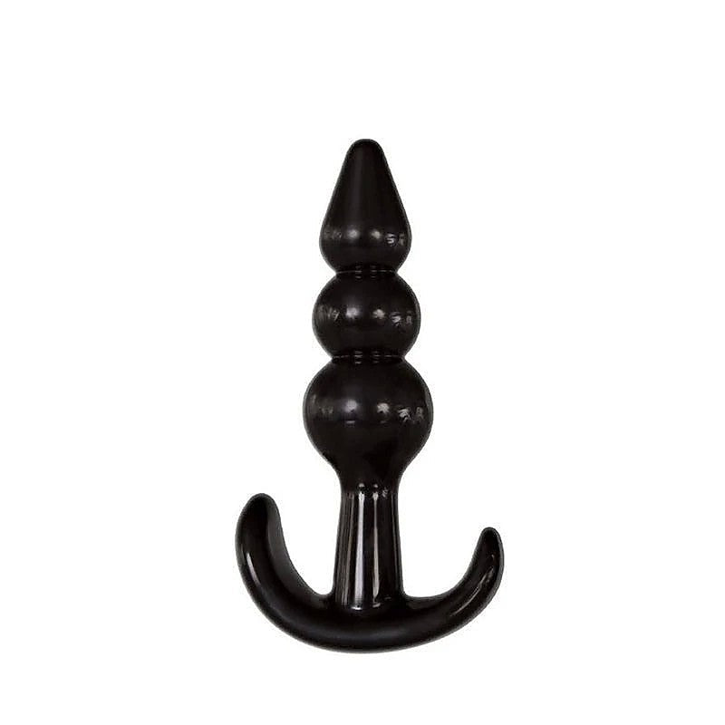 4 Piece Anal Plugs Kit Black by Adam & Eve - Butt Plugs