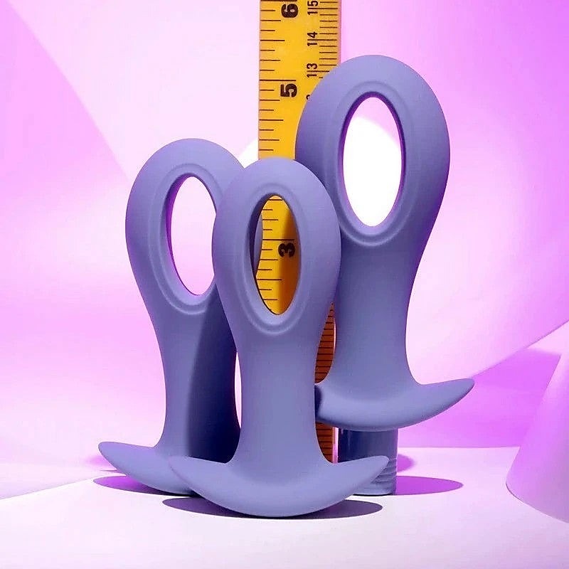 Evolved HOLE PUNCH Butt Plugs with Bullet Vibrator Hollow Center Design - Butt Plugs