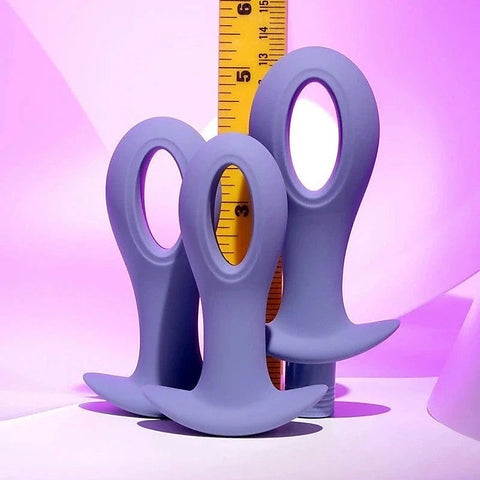 Evolved HOLE PUNCH Butt Plugs with Bullet Vibrator Hollow Center Design - Butt Plugs