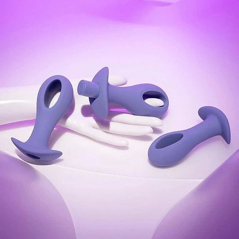 Evolved HOLE PUNCH Butt Plugs with Bullet Vibrator Hollow Center Design - Butt Plugs