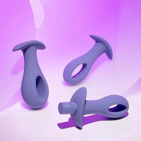 Evolved HOLE PUNCH Butt Plugs with Bullet Vibrator Hollow Center Design - Butt Plugs