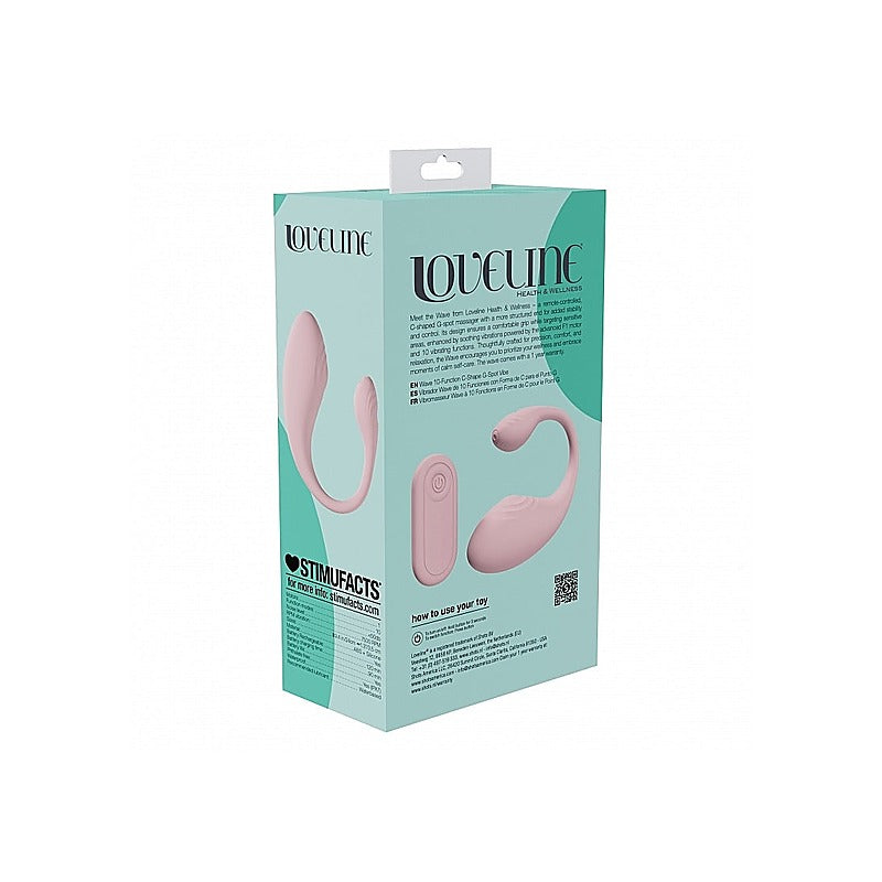 LOVELINE Wave C-Shaped Vibrator by Shots Toys - G-Spot Vibrators