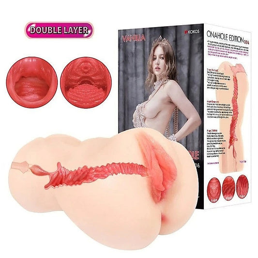 Vanilla Onahole 004 Dual Layer Vagina Stroker by Kokos - Masturbators and Strokers