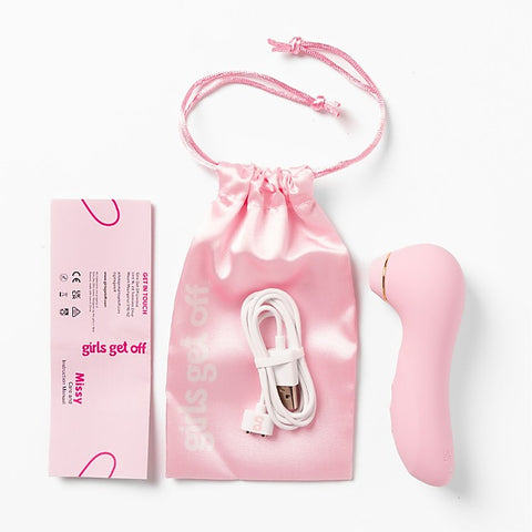 Girls Get Off Missy Air Pulse Clitoral Stimulator with 10 Intensity Levels - Clit Ticklers and Pulsators