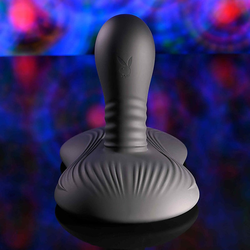 Playboy Pleasure SITTIN & SPINNIN Vibrator & Grinder Pad - Remote Control Vibrators