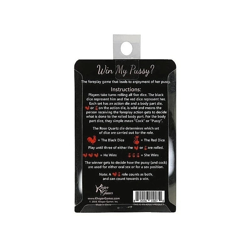 Kheper Games Win My Pussy Dice Game Couples - Sex Games, Coupons and Tricks